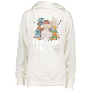 Dungeons And Dogs Womens Funnel Neck Pullover Hood