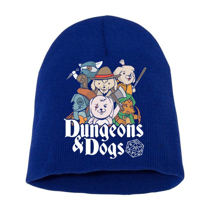 Dungeons And Dogs Short Acrylic Beanie