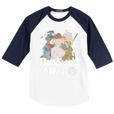 Dungeons And Dogs Baseball Sleeve Shirt