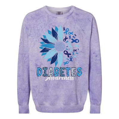 Diabetes Awareness Colorblast Crewneck Sweatshirt