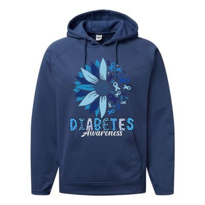 Diabetes Awareness Performance Fleece Hoodie