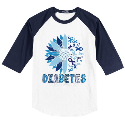 Diabetes Awareness Baseball Sleeve Shirt