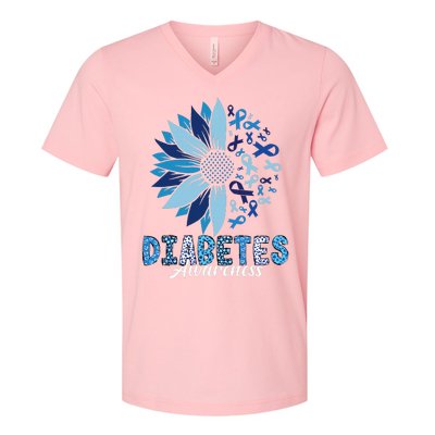 Diabetes Awareness V-Neck T-Shirt