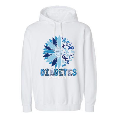 Diabetes Awareness Garment-Dyed Fleece Hoodie