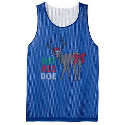 Dat Ass Doe Reindeer Naughty Funny Christmas Gift Mesh Reversible Basketball Jersey Tank