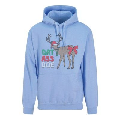 Dat Ass Doe Reindeer Naughty Funny Christmas Gift Unisex Surf Hoodie