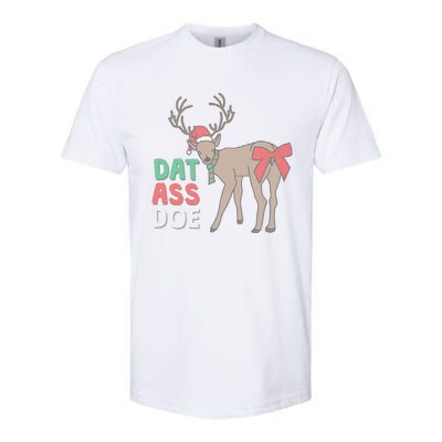 Dat Ass Doe Reindeer Naughty Funny Christmas Gift Softstyle CVC T-Shirt