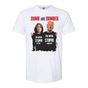 Dumb And Dumber Haris And Biden Vote For Trump 2024 Softstyle CVC T-Shirt