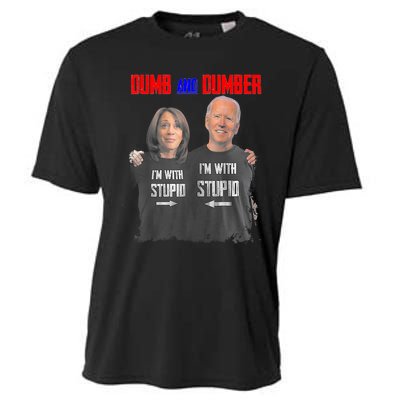 Dumb And Dumber Haris And Biden Vote For Trump 2024 Cooling Performance Crew T-Shirt