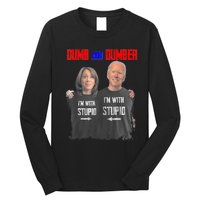 Dumb And Dumber Haris And Biden Vote For Trump 2024 Long Sleeve Shirt