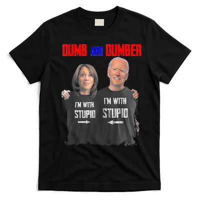 Dumb And Dumber Haris And Biden Vote For Trump 2024 T-Shirt