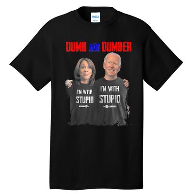 Dumb And Dumber Haris And Biden Vote For Trump 2024 Tall T-Shirt