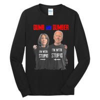 Dumb And Dumber Haris And Biden Vote For Trump 2024 Tall Long Sleeve T-Shirt