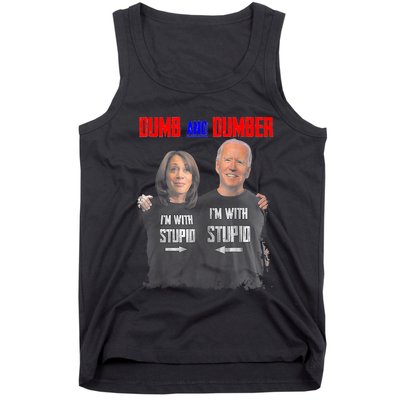 Dumb And Dumber Haris And Biden Vote For Trump 2024 Tank Top