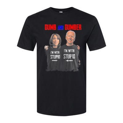 Dumb And Dumber Haris And Biden Vote For Trump 2024 Softstyle CVC T-Shirt