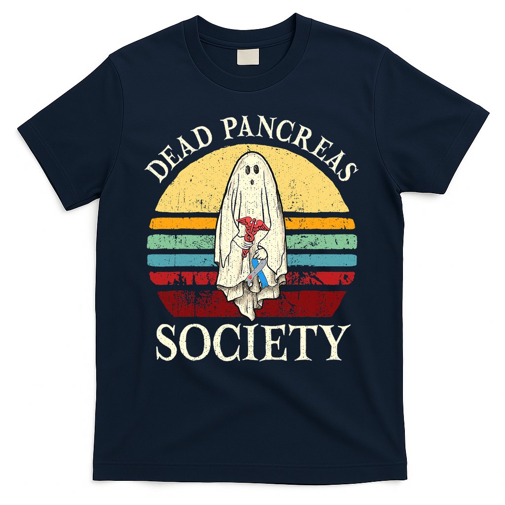 Diabetes Awareness Dead Pancreas Society Halloween Ghost T-Shirt