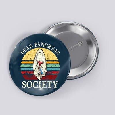 Diabetes Awareness Dead Pancreas Society Halloween Ghost Button
