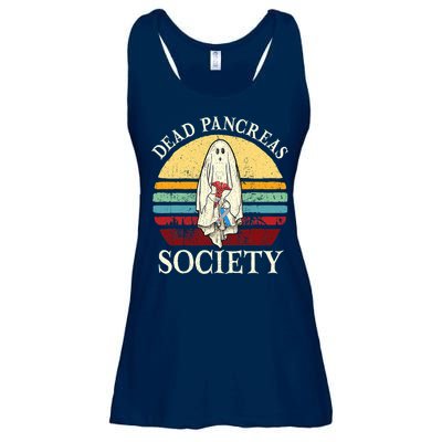 Diabetes Awareness Dead Pancreas Society Halloween Ghost Ladies Essential Flowy Tank