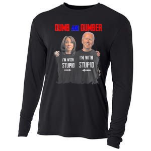 Dumb And Dumber Haris And Biden Vote For Trump 2024 Cooling Performance Long Sleeve Crew