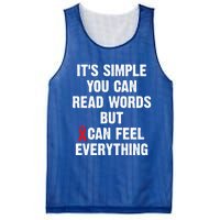 Dyslexia Awareness Day Dyslexics Can Feel Everything Funny Gift Mesh Reversible Basketball Jersey Tank