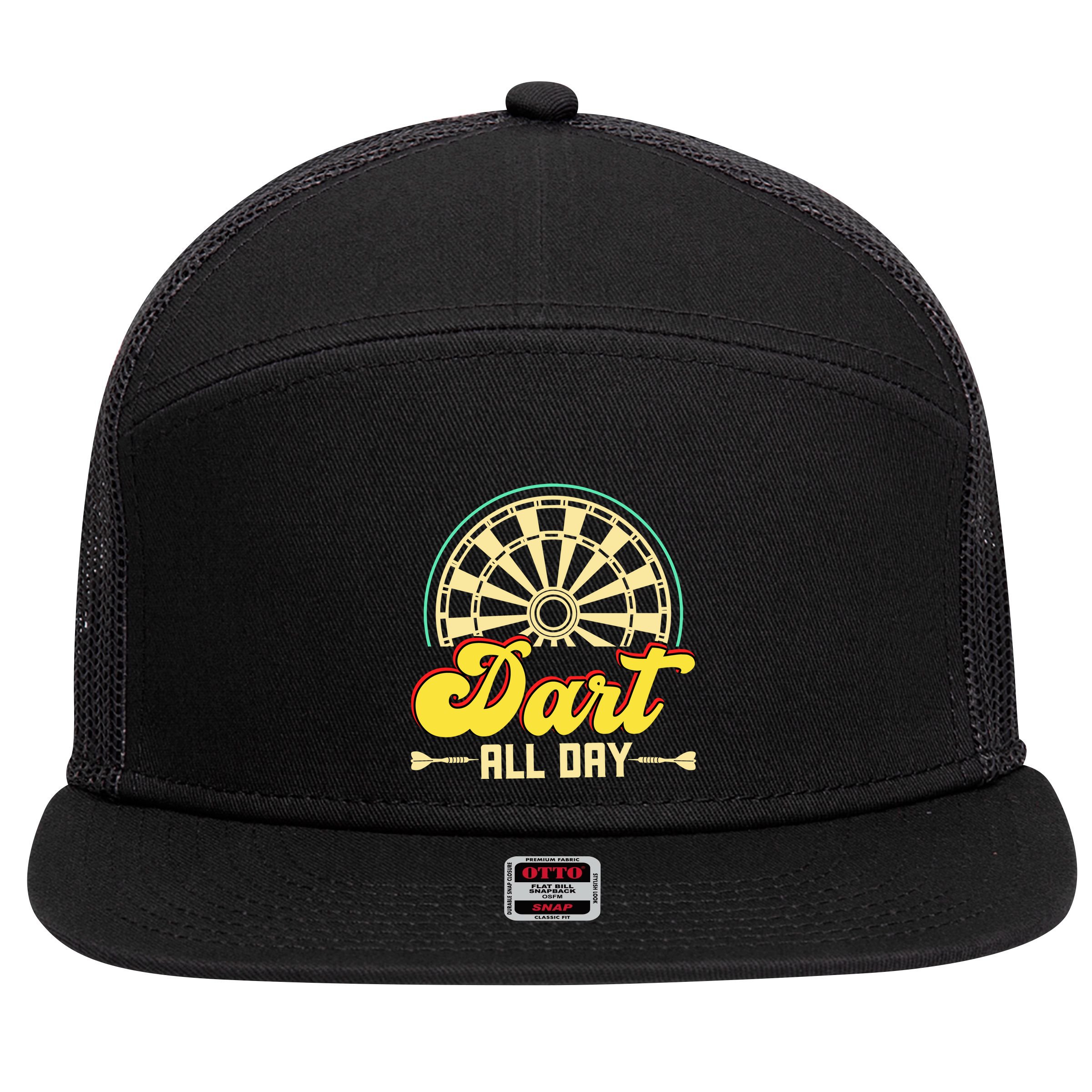 Dart All Day 7 Panel Mesh Trucker Snapback Hat