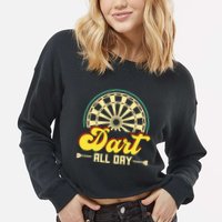 Dart All Day Cropped Pullover Crew