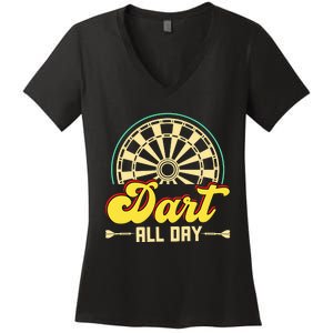 Dart All Day Women's V-Neck T-Shirt