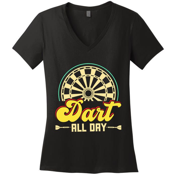 Dart All Day Women's V-Neck T-Shirt