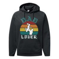 Dad And Daughter Father's Day T Performance Fleece Hoodie