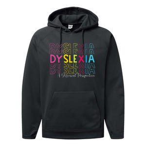 Dyslexia A Different Perspective Dyslexia Awareness Performance Fleece Hoodie