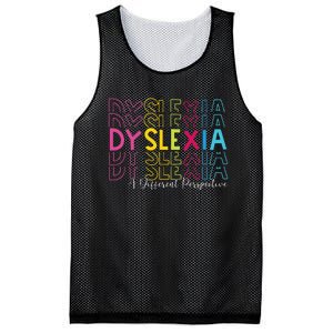 Dyslexia A Different Perspective Dyslexia Awareness Mesh Reversible Basketball Jersey Tank