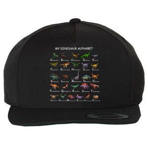 Dinosaur Alphabet Dino ABC Dinosaur Wool Snapback Cap