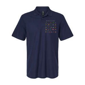 Dinosaur Alphabet Dino ABC Dinosaur Softstyle Adult Sport Polo