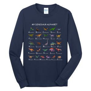 Dinosaur Alphabet Dino ABC Dinosaur Tall Long Sleeve T-Shirt