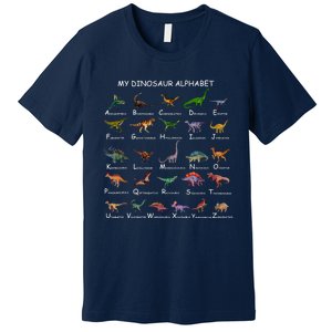 Dinosaur Alphabet Dino ABC Dinosaur Premium T-Shirt