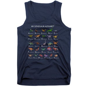 Dinosaur Alphabet Dino ABC Dinosaur Tank Top