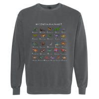 Dinosaur Alphabet Dino ABC Dinosaur Garment-Dyed Sweatshirt