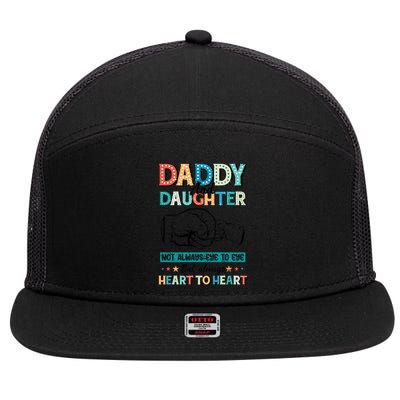 Daddy And Daughter Always Heart To Heart 7 Panel Mesh Trucker Snapback Hat