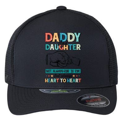 Daddy And Daughter Always Heart To Heart Flexfit Unipanel Trucker Cap