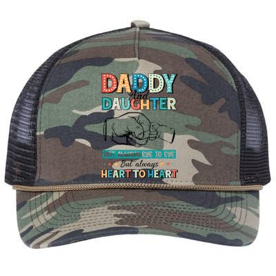 Daddy And Daughter Always Heart To Heart Retro Rope Trucker Hat Cap