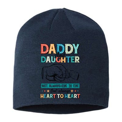 Daddy And Daughter Always Heart To Heart Sustainable Beanie