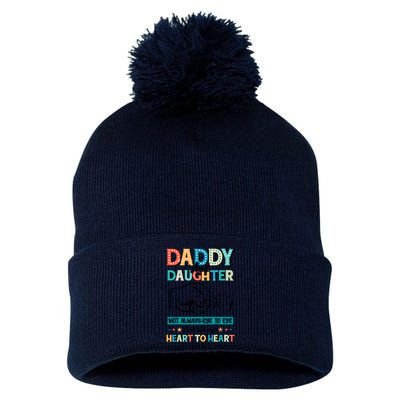 Daddy And Daughter Always Heart To Heart Pom Pom 12in Knit Beanie