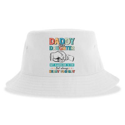 Daddy And Daughter Always Heart To Heart Sustainable Bucket Hat