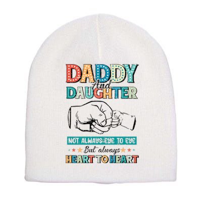 Daddy And Daughter Always Heart To Heart Short Acrylic Beanie