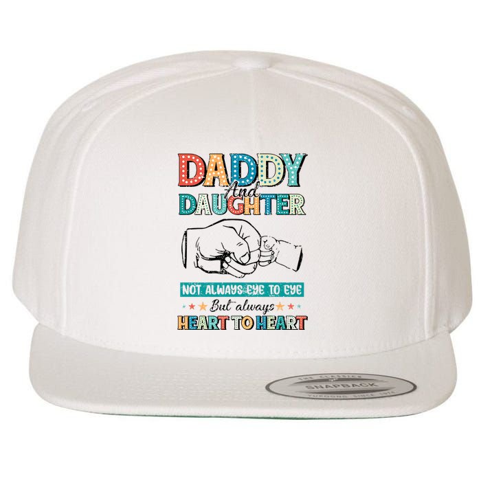 Daddy And Daughter Always Heart To Heart Wool Snapback Cap