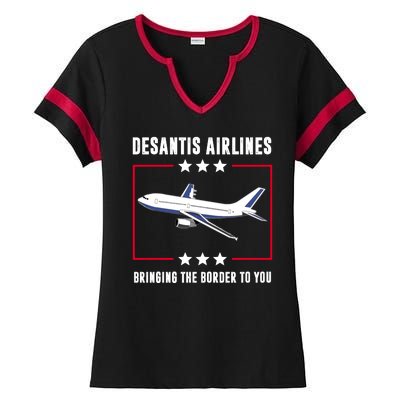 DeSantis Airlines Ladies Halftime Notch Neck Tee