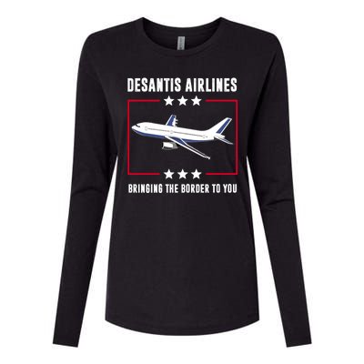 DeSantis Airlines Womens Cotton Relaxed Long Sleeve T-Shirt