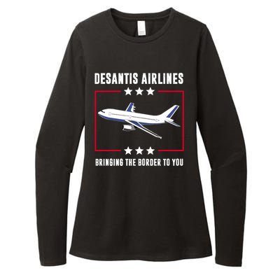 DeSantis Airlines Womens CVC Long Sleeve Shirt