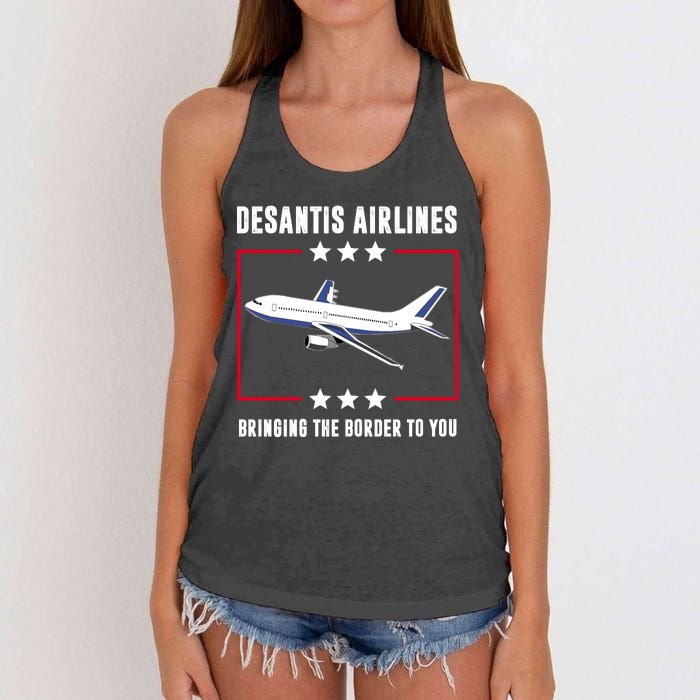 DeSantis Airlines Women's Knotted Racerback Tank