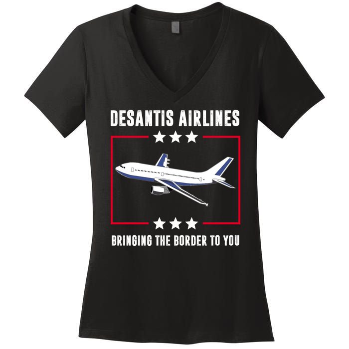 DeSantis Airlines Women's V-Neck T-Shirt